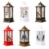 Portable LED Lighted Christmas Snow Globe Lantern Table Decoration Battery Operated Ornament For Christmas And Special Event