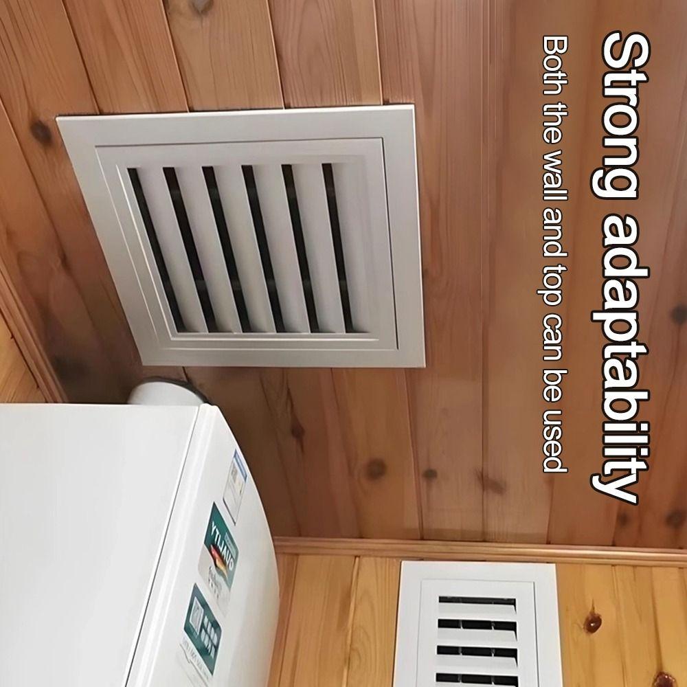 Square Gable Vent Aluminum Alloy Gable Wall Shed Vent New Air Vent Grille Exterior Walls