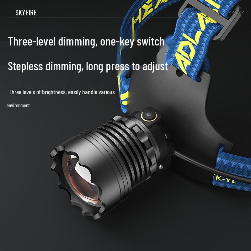 Rechargeable High-Power Headlamp: Super Bright White Laser with Induction and Long Battery Life