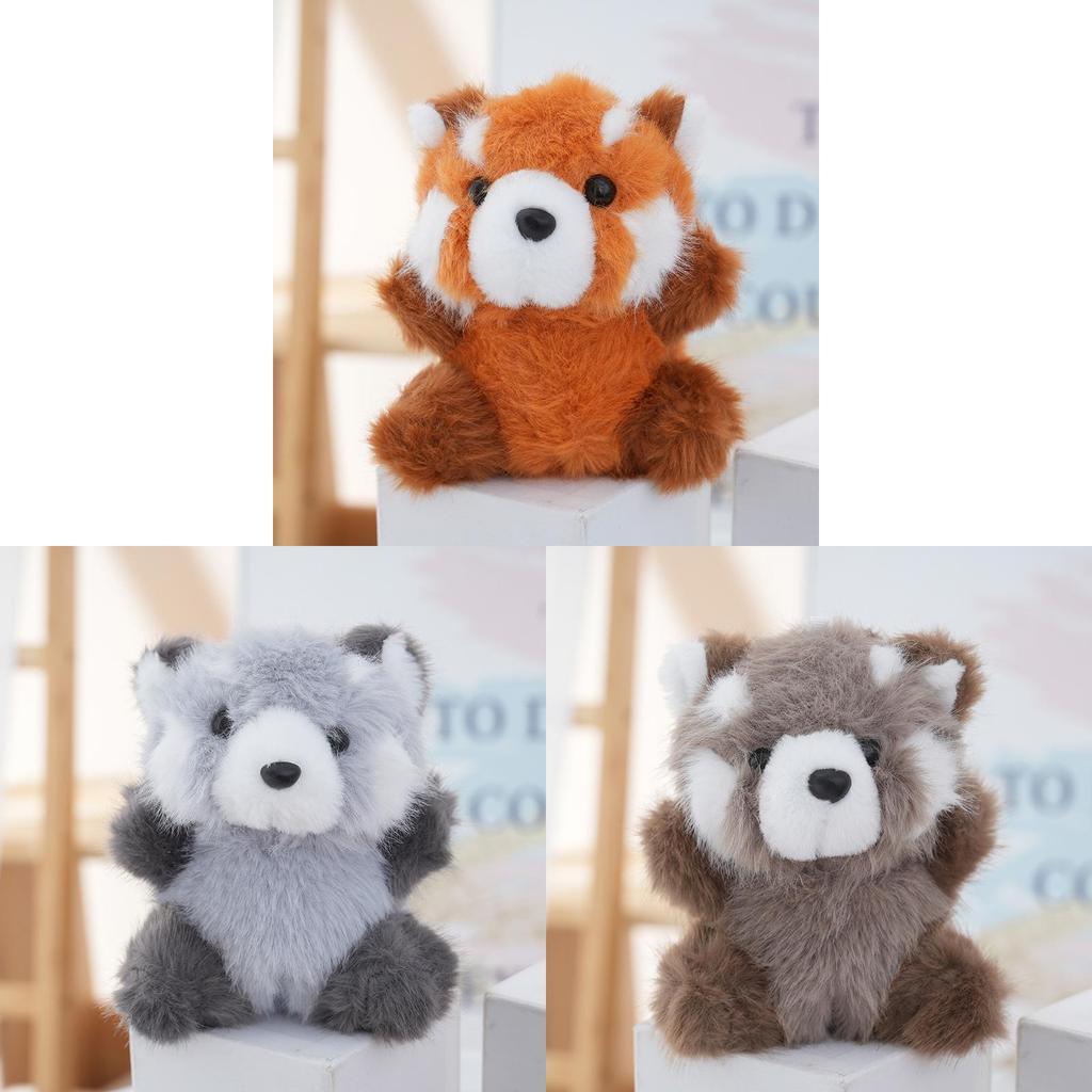 Small Raccoon Plush Toy Car Seat Decor With Pp Cotton Filling For Kids And Gifts