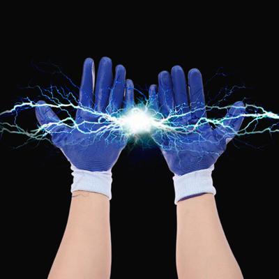 Guantes aislantes de 380 V, guantes de protección de seguridad antielectricidad, guantes de goma antideslizantes para trabajos de electricista, guantes de protección