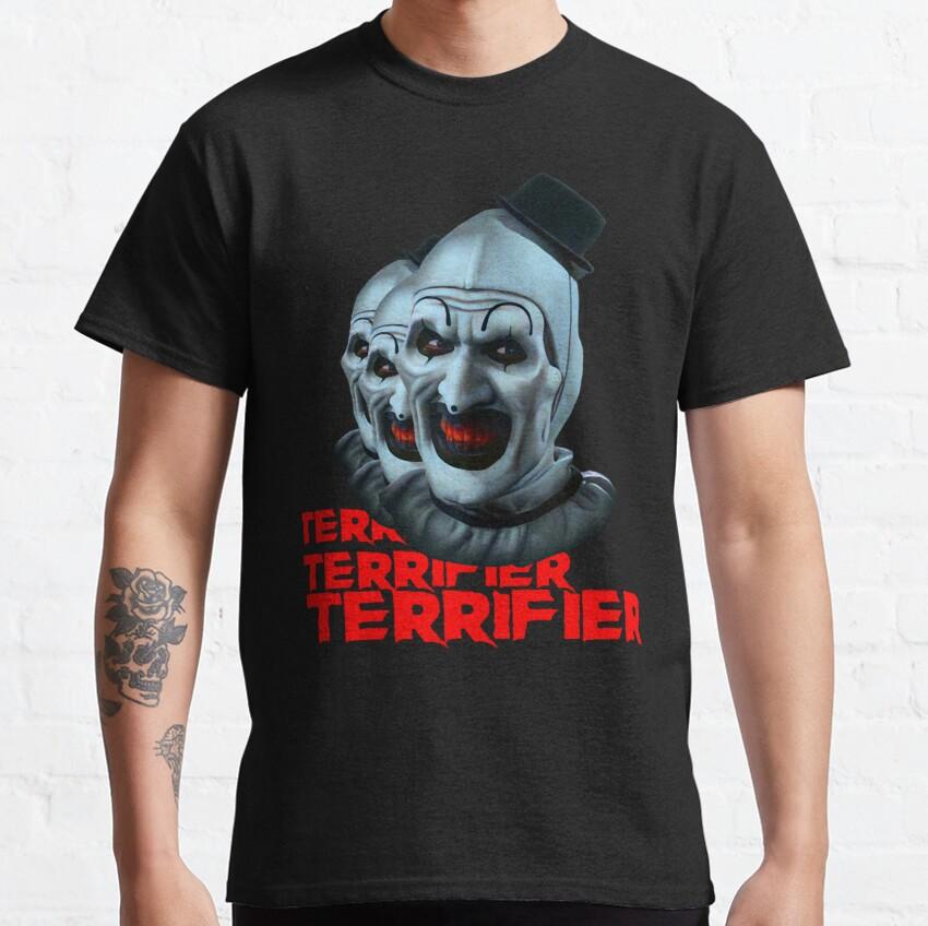 More Then Awesome Terrifier Movie Horror Art The Clown scary film For Halloween gift clothing cotton printed TShirt plus size