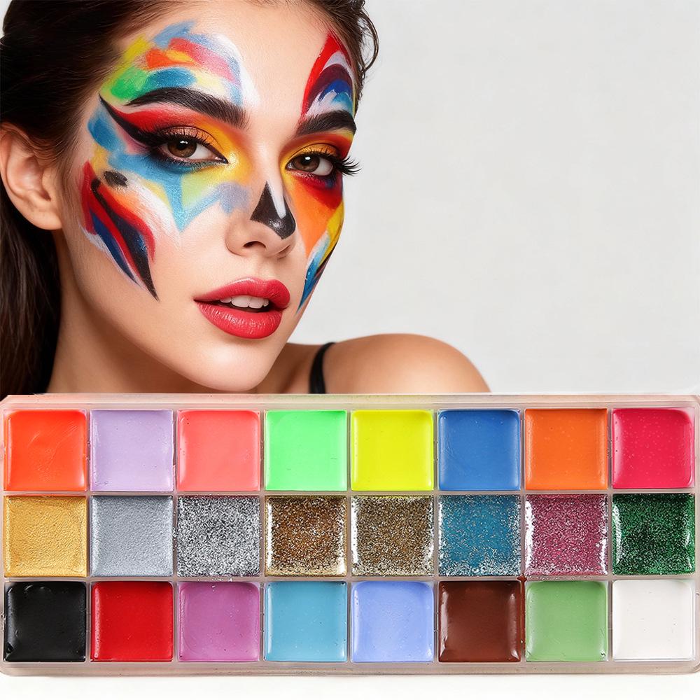 Set di Vernici per il Corpo Idrosolubili da 42 Colori per Pittura Facciale Festiva