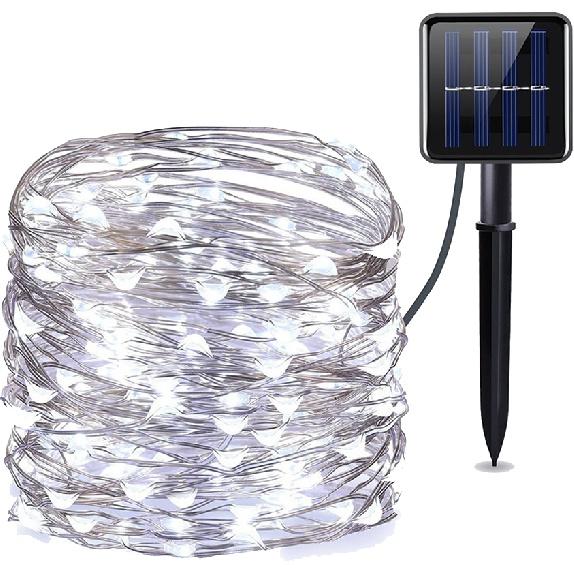 

50/100/200/330 светодиодный солнечный свет уличный светильник гирлянды для праздника, рождественской вечеринки, водонепроницаемые гирлянды для сада 5M-50LED