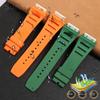 Silicone Watch Strap for Richard Mille Male Raised Waterproof Sweatproof Mouth Rubber Watch Band Accessories 25mm Wristband