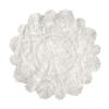 Round Square Lace Tablecloth Cover Towel Embroidered Flower Dustproof Transparent Mesh Yarn White Beautiful Lace Embroidery Pad Cover