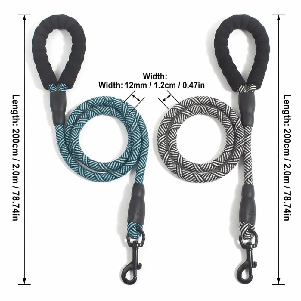 Round Cord Shape Dog Harness Leash Anti-pull Dog Rope  Outdoor Running Exercise