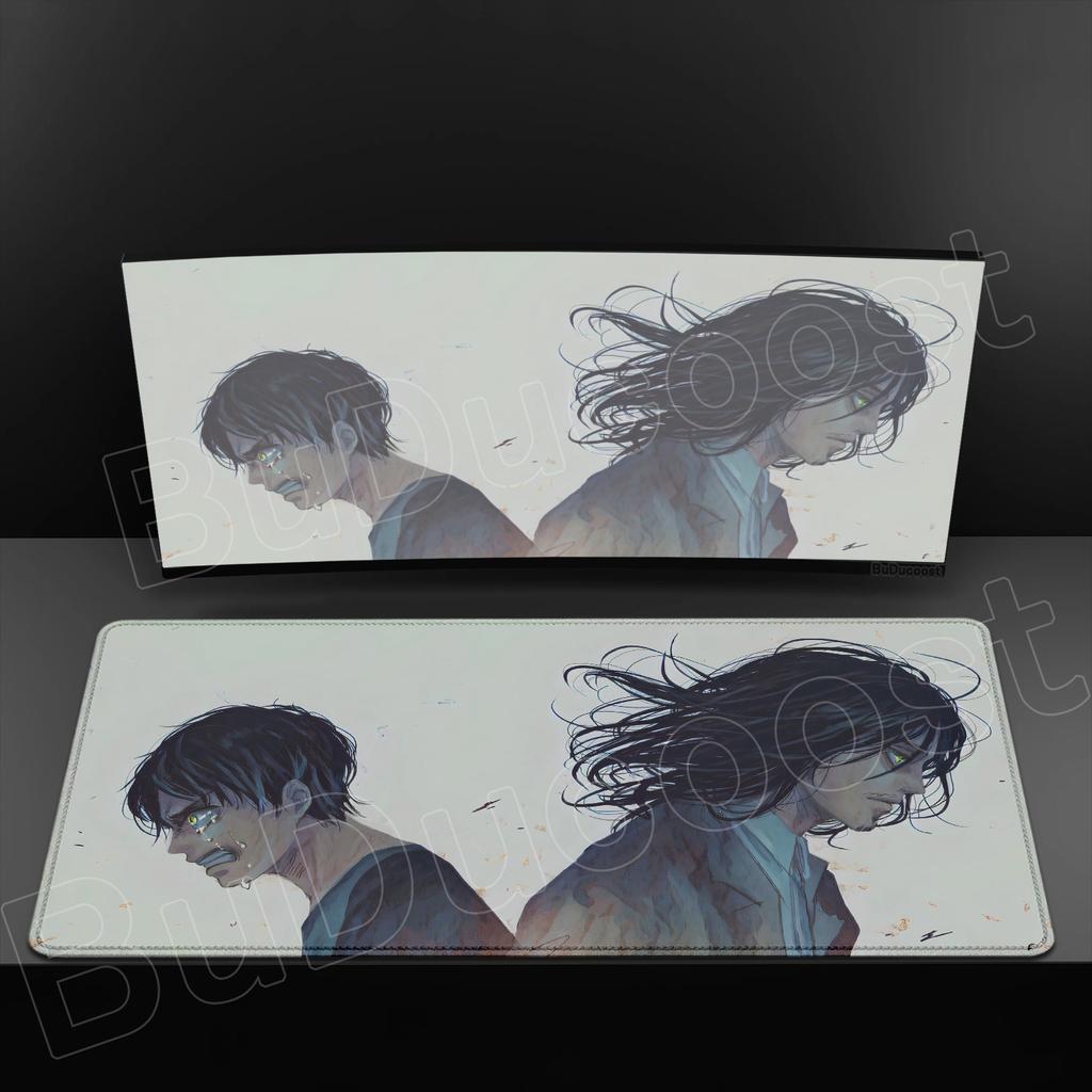 Attack On Titan Cool Anime Mouse Pad Gaming Keyboard Accessories Large Rubber Desk MatComputer Carpet Pc Gamer Non-slip Mousepad