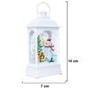 Christmas Tree Hanging Lamp Vintage Decorative Light Santa Claus Snowman Light Decor Hanging Lantern