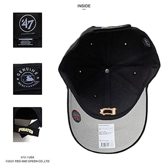 47 Brand Pirates MLB Black and Yellow Cap B-MVP20WBV (01)