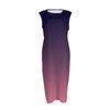 Women's Fashion Casual Sleeveless Round Neck Gradient Elegant Temperament Dress