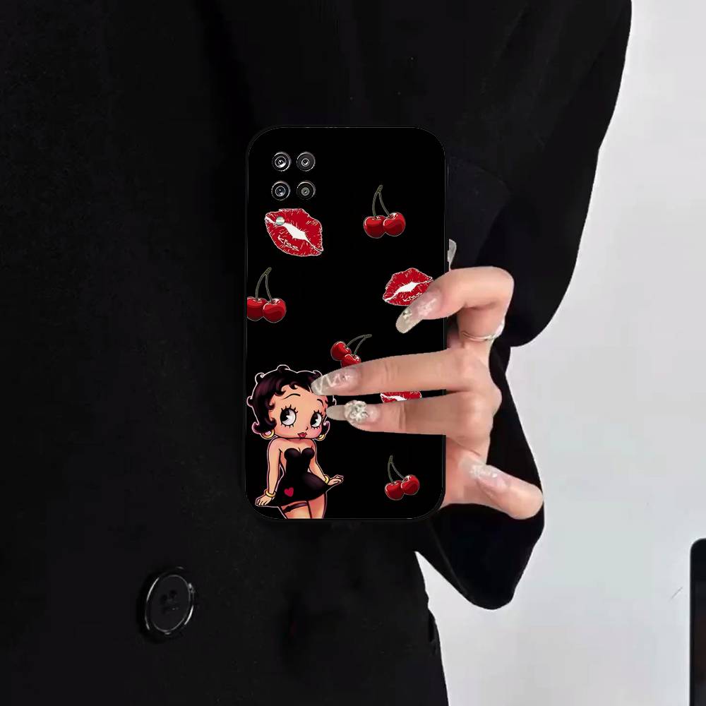 A-betty Boop-S Phone Case For Samsung S24/S25/S22 S30/A51 52/Lite/Ultra/5G/Plus/FE - Slim Shockproof Black Protection