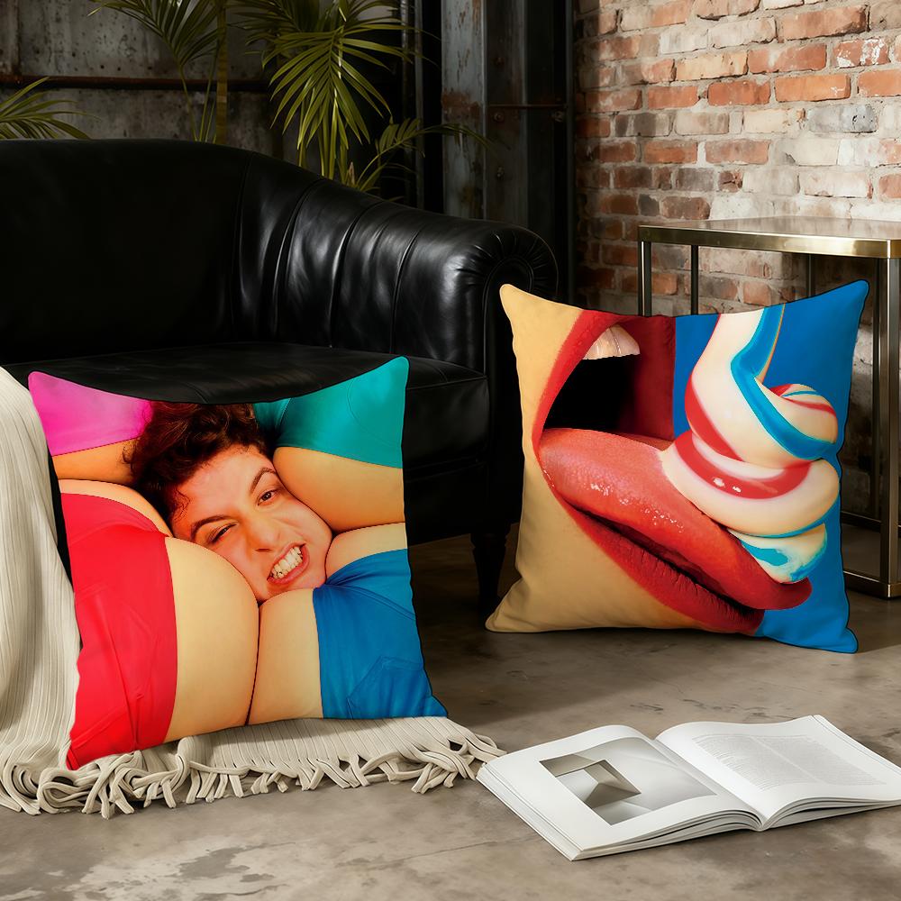 T-Toiletpaper I-Interesting Cushion Cover Birthday Anniversary Gifts Double Sided Printed Zipper Cushion Cover Soft Skin Bedding