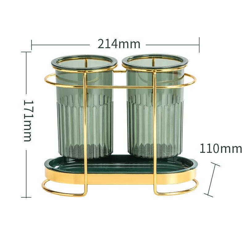

Nordic Double Grid Пластиковый держатель для палочек для еды Трубка Бытовая посуда Сливная полка для хранения Клетка для столовых приборов Кухонный органайзер Посуда