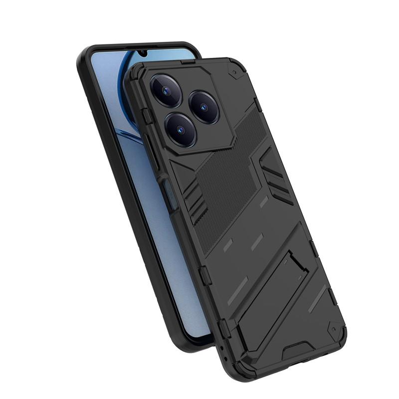 For Realme C63 4G Case Realme C63 4G Cover Funda Armor PC Holder Shockproof TPU Protective Phone Back Cover For Realme C63 4G