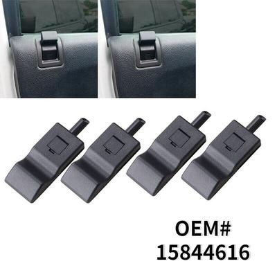 4 Pcs For Chevy/GMC Silverado/Sierra 07-13 Door Lock Knobs Front/Rear Ebony Black