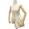 Used Thea Web Small Satchel 10833 84777 7922 Calfskin Tassel 3-Way Shoulder Bag with Double T Logo Ivory Women's from