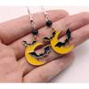 Lovely Bat Halloween Earrings, Bat Jewelry