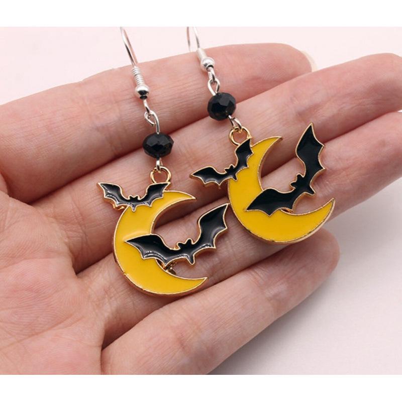 Lovely Bat Halloween Earrings, Bat Jewelry