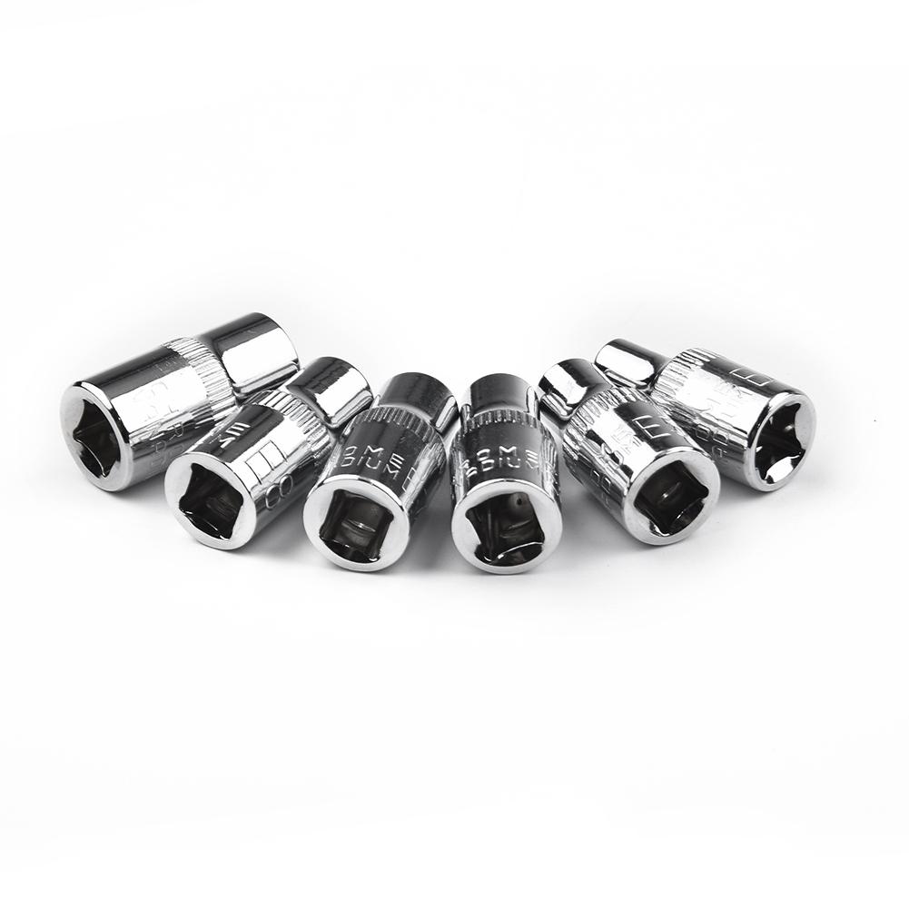 Steel Drive Sockets E4 E5 E6 E7 E8 E10 Supplies 6pcs Torx Star Hand Tools