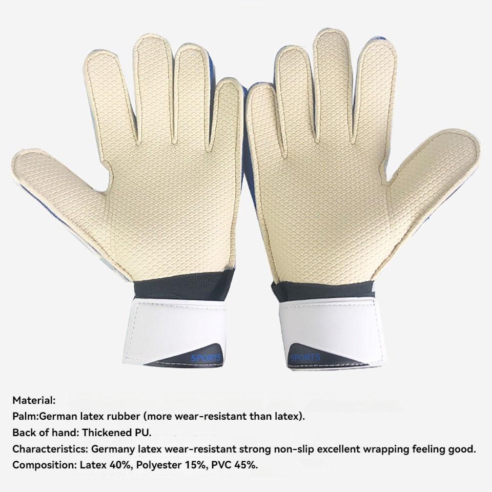 LOOGDEEL Football Goalkeeper Children's Soccer Sports Adult Hand Supports Non-slip Wear-resistant Full Latex Goalkeeper Gloves