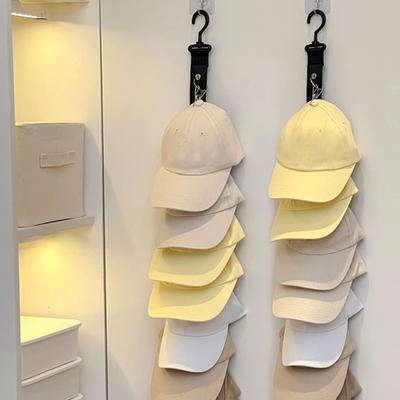 Kappenhalter für Schrank Baseballkappen-Aufhänger mit 8 Clips Wand Vertikal