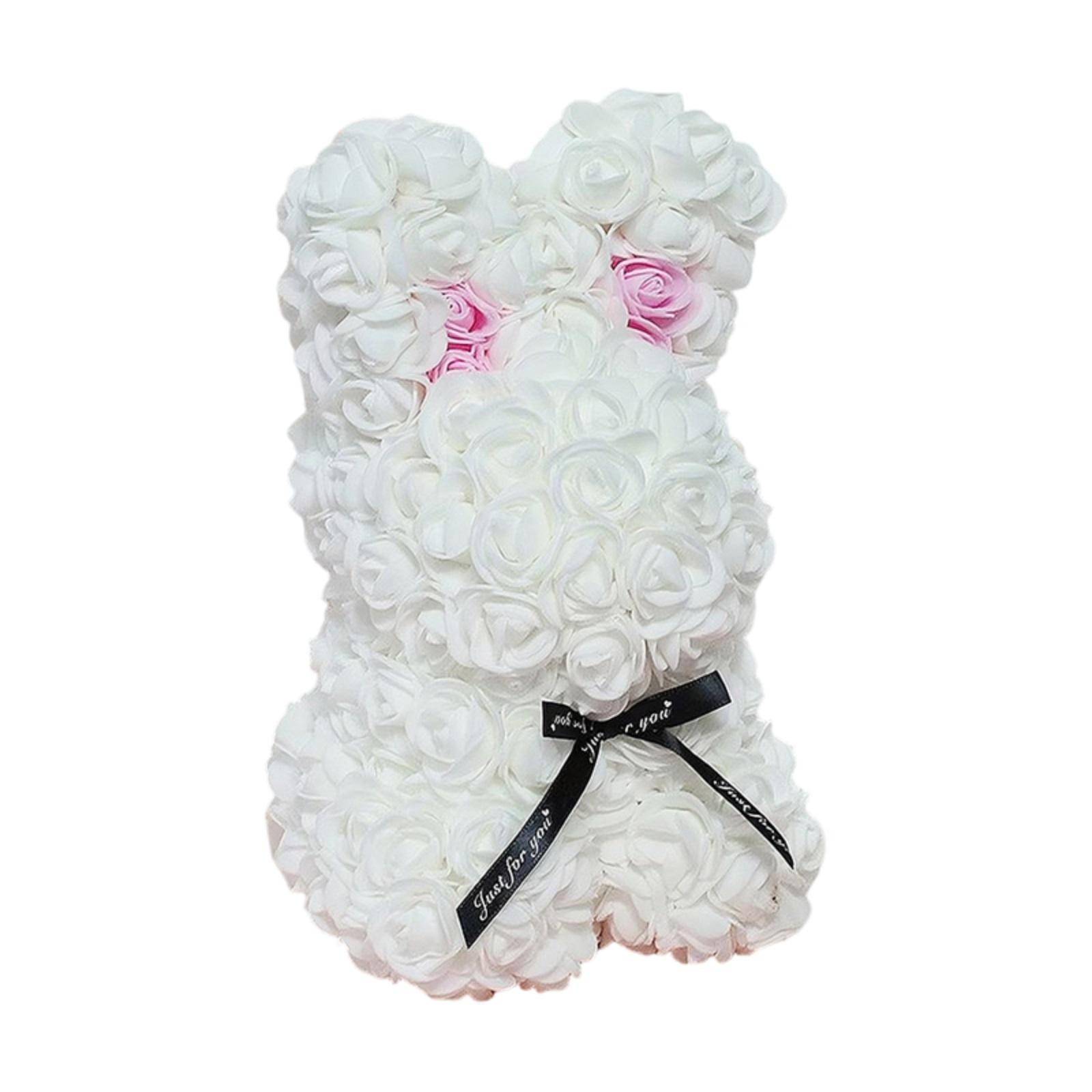 

Rose Bunny Gift - Preserved Flower With PE Foam Blooms, Birthday Valentine s Day Gift For Her, Wife, Girlfriend & Best Friend
