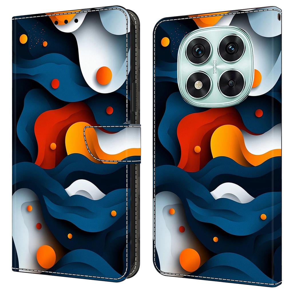 Etui dla Xiaomi Redmi Note 14 Pro 4G Portfel Stojak Wzór Drukowany Skóra PU Klapka Pokrowiec na Telefon