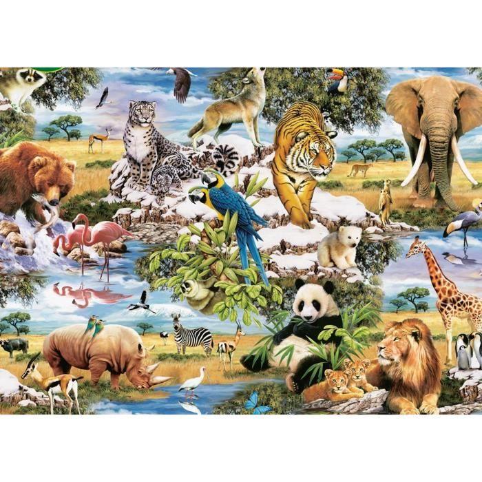 Puzzle 1000 Pièces Animaux Sauvages