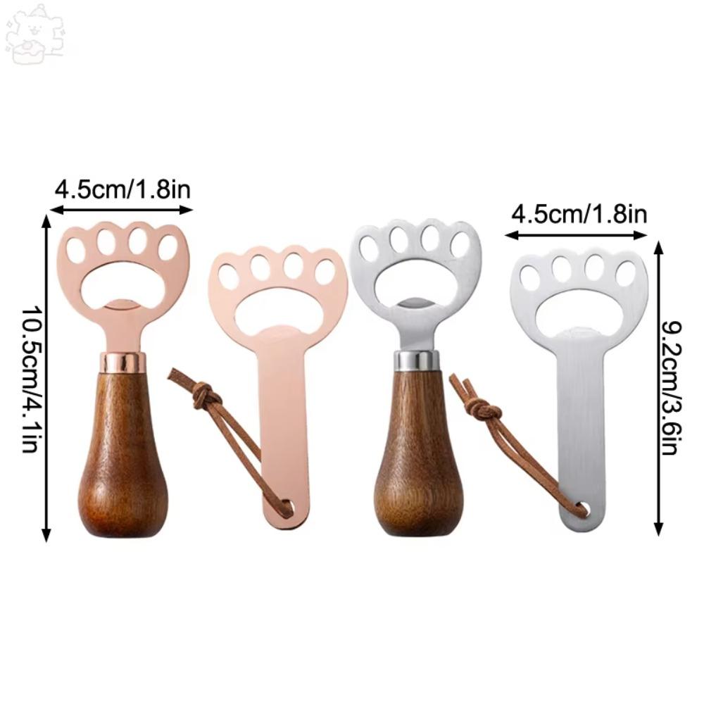 4pcs Upright Cat Claw Beer Opener Set Stainless Steel Drink Cap Lid Remover  Gift