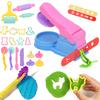 Modeling Clay Accessories Creative 3D Plasticine Mold Diy Play Dough Noodle Tool Kit Plastic Set Knife Mold Kids Educational Toy