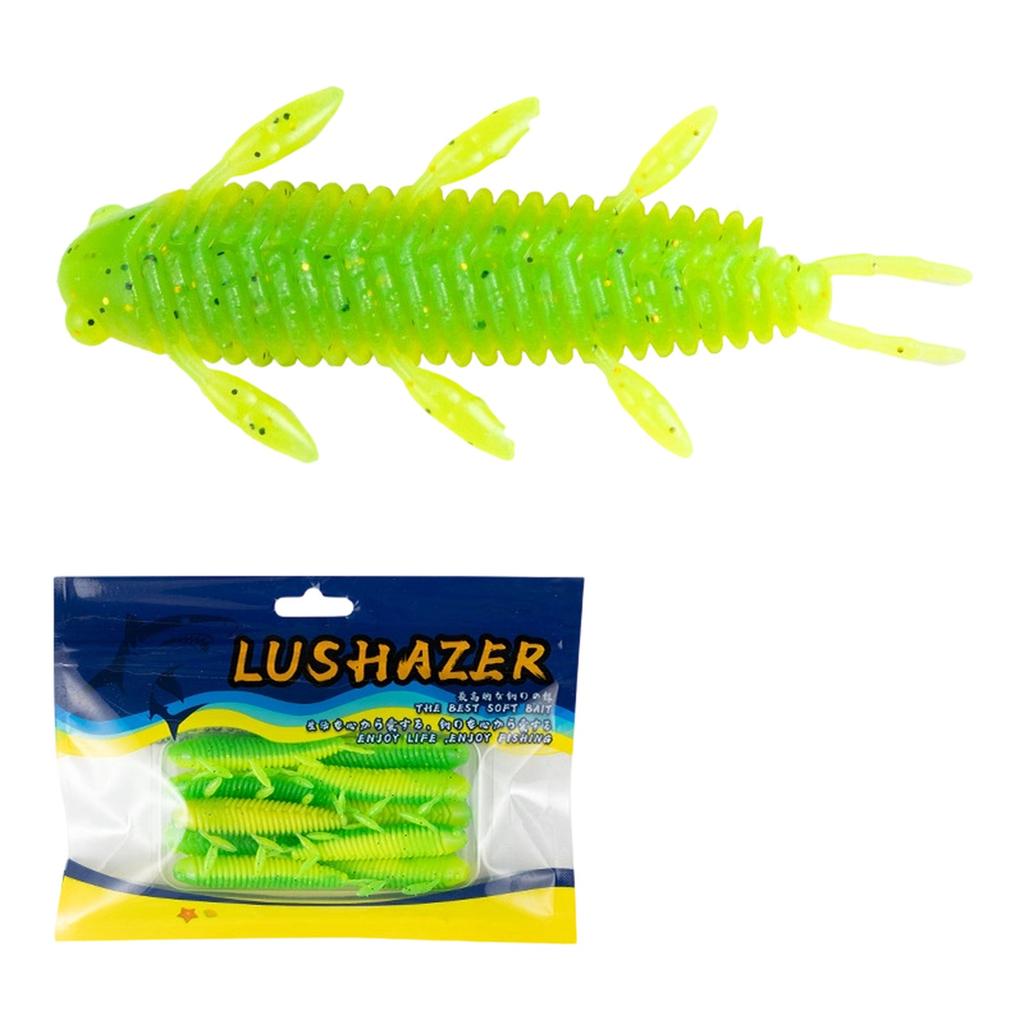 Fishing , Soft Plastic Grub,10 pcs Soft , Wacky for Bass Fishing for Texas Carolina Weightless Finesse Rig Kit Gear