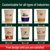Sweet Elegance Disposable Bamboo Fiber Paper Cups