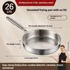 316L Stainless Steel Frying Pan Non-Stick Uncoated Cooking Pot  for Gas Stove Induction Cooker