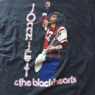Vintage 1982 Joan Jett I Love Rock In Roll T-Shirt Schwarz Alle Größen E366
