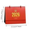 Solid Color Horse Year Calendar Month Date Display Standing Flip Calendar  Spring Festival