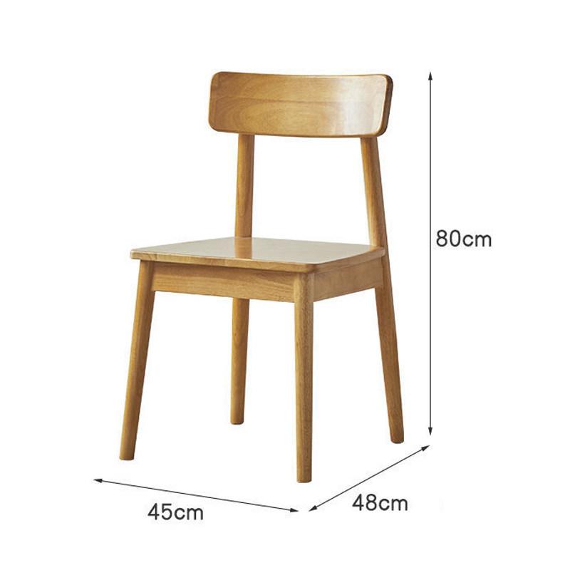 Sedia da Pranzo Massiccia Vintage, Seduta Impilabile Minimalista Giapponese, Sedia Laterale da Cucina Estetica Wabi-sabi per Soggiorno