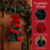Handmade Craft Hanging Pendant Velvet Bow Christmas Tree Decor Christmas Ornament  Home Decor