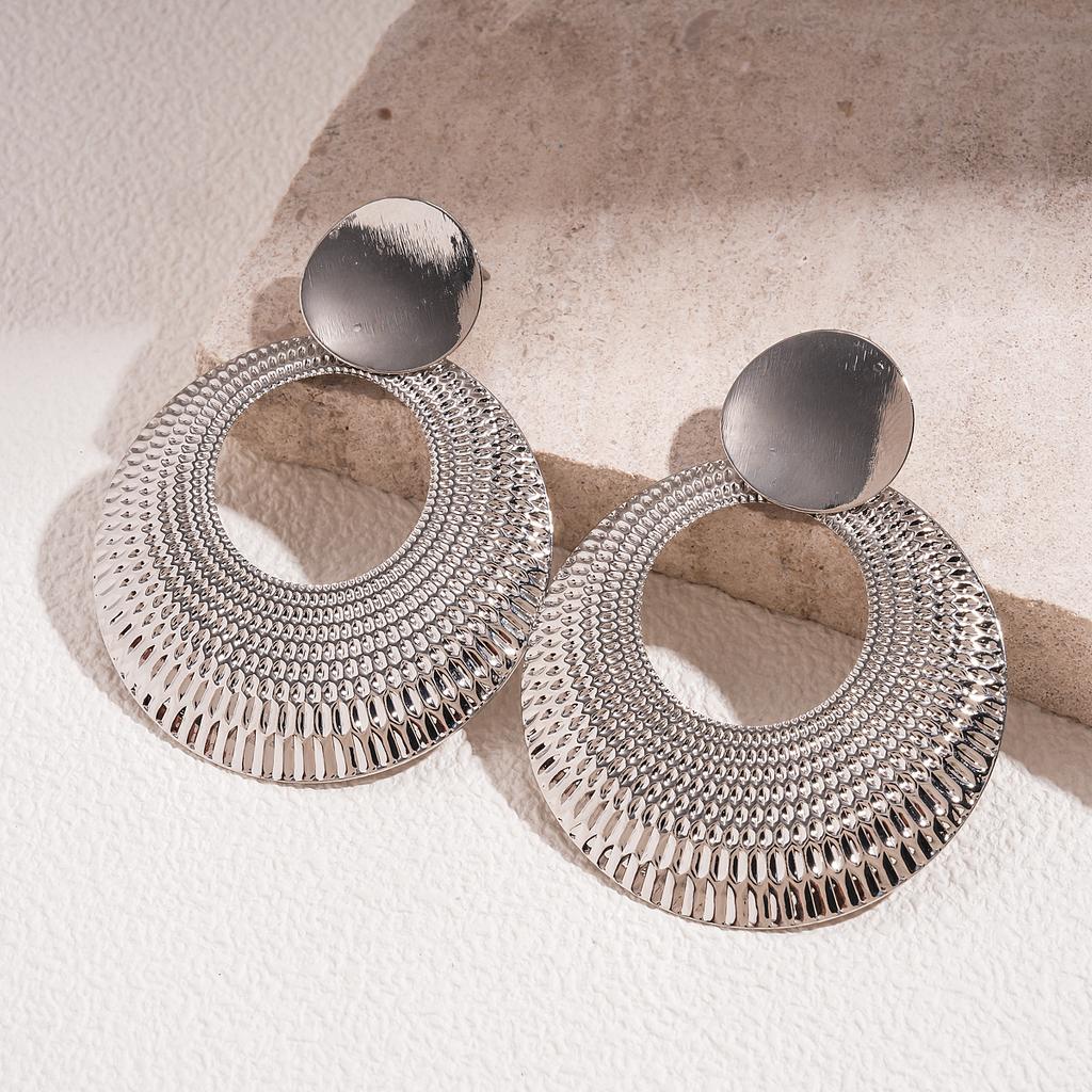 Personalisierte Hohlkreis-Metallohrringe, Modische und Hochwertige Damenschmuck-Accessoires, Trendige Party-Hängeohrringe