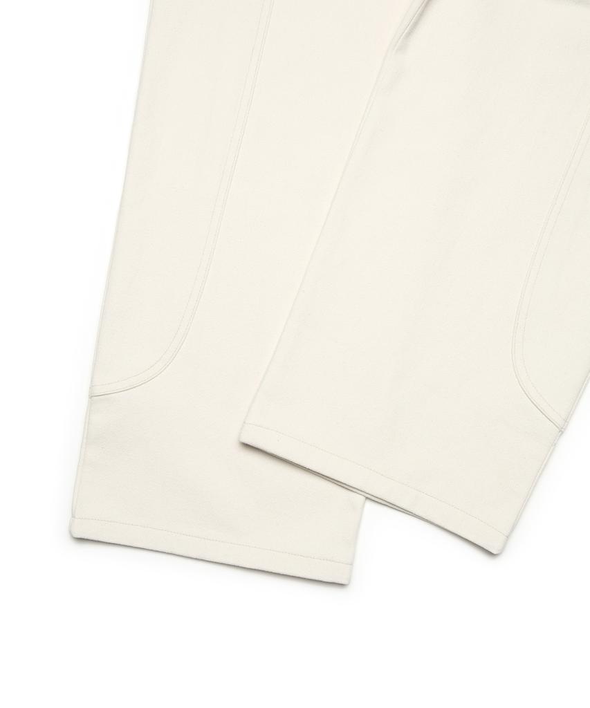 FALLETT Peach Cotton Curved Pants Ivory