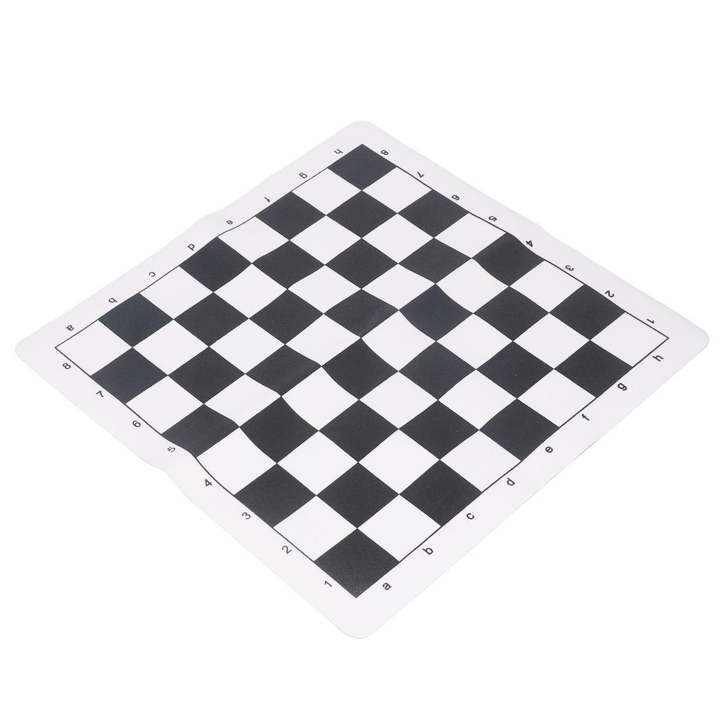Chess Board Chessboard Only PU Portable Soft Standard 35x35cm for Travel Outdoor Camping