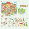 4 Pcs DIY 3D Scene Stickers Cartoon Cat Leisure Life Stickers for Adults Teen Kids Make Your Own Scene Stickers for Stress Relief