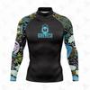 Frenesi Rash Guard Surfing Diving Swimming UPF 50 UV Protection Quick Dry Unisex Beach Sport Shirt