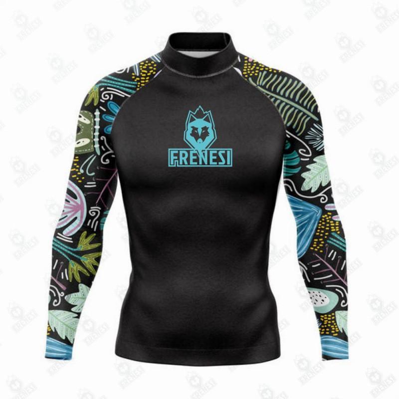 Frenesi Rash Guard Surfing Diving Swimming UPF 50 UV Protection Quick Dry Unisex Beach Sport Shirt