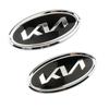 Auto Logo Stickers Front Rear Emblem Steering Wheel Hub Cap Cover for KIA Ceed Soul Sportage K3 K5 Sorento Cerato Carens Niro
