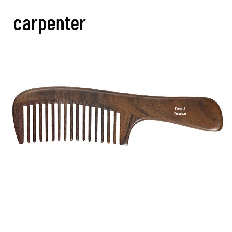 Tan Mujiang Wenge Wood Hair Massage Comb