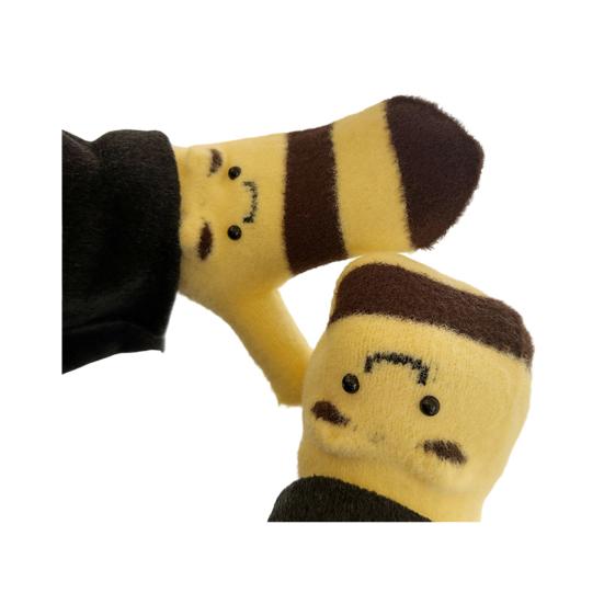 1 Pair Winter Gloves Goose Design Warm Mittens Women Men Universal Size Thermal Soft Lined Knitted Winter