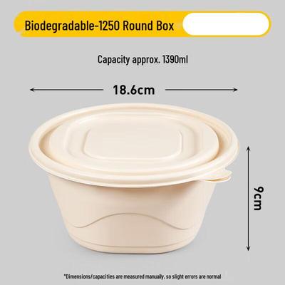 Biodegradable Corn Starch Disposable Lunch Box