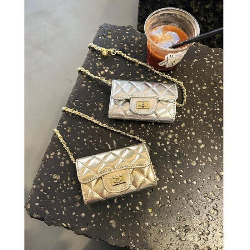 Temperament small bag women's new versatile lipstick change bag feeling shoulder messenger chain bag