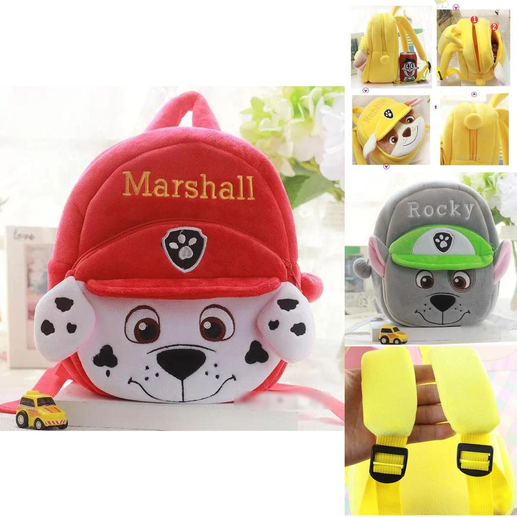 Paw Patrol Plush Backpack Soft Shoulder Bag For Kids Children Schoolbag Gift